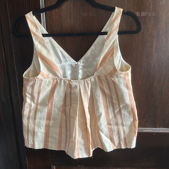 Anthropology peach and white top - Picture 4 of 4